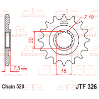 Pinhão HONDA CR 125 1987-2003 / 520 - z12 - JT